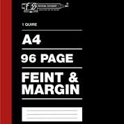 1 Quire / 96 pages A4 Counter Books Feint and Margin 1 Quire / 96 pages A4 Counter Books Feint and Margin
