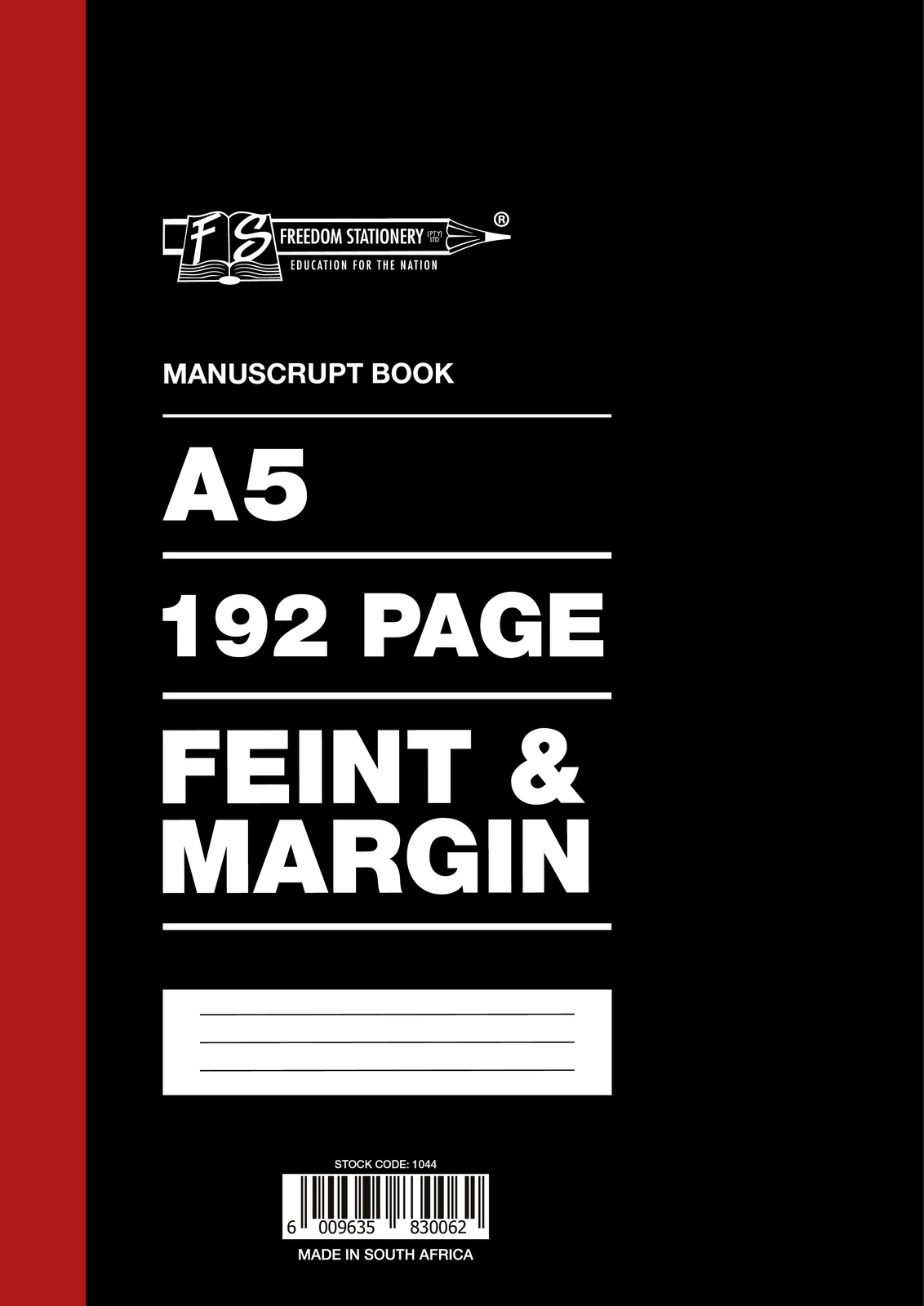 192p A5 Manuscript Books Feint and Margin 192p A5 Manuscript Books Feint and Margin