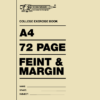 A4 72pg Feint and Margin Softcover Book