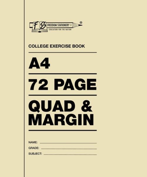 A4 72pg Quad and Margin Softcover Book