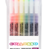 Collosso Slim Highlighters 6 Assorted Colours