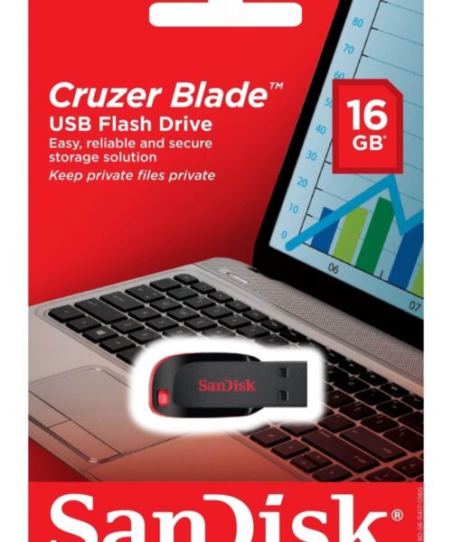 Sandisk Cruzer Blade 16GB USB 2 Flash Drive