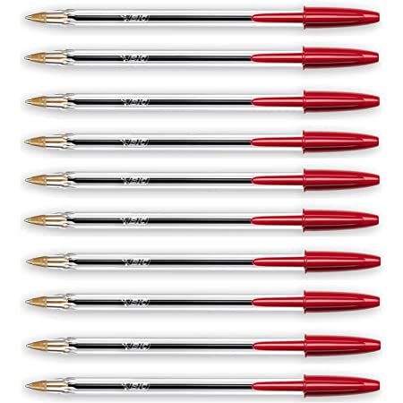 Bic Crystal Medium Xtra Life Ball Pen Red