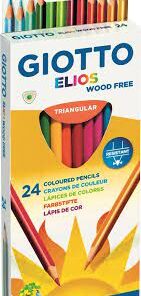 Giotto Elios Tri Grip Colour Pencils 24pcs