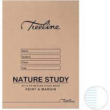 A4 72pg Feint & Margin Nature Study Softcover Book
