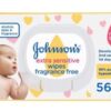 Wet Wipes - Johnsons Baby pack of 56