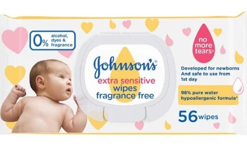Wet Wipes - Johnsons Baby pack of 56