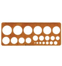 Draughtsman Circle Template Small