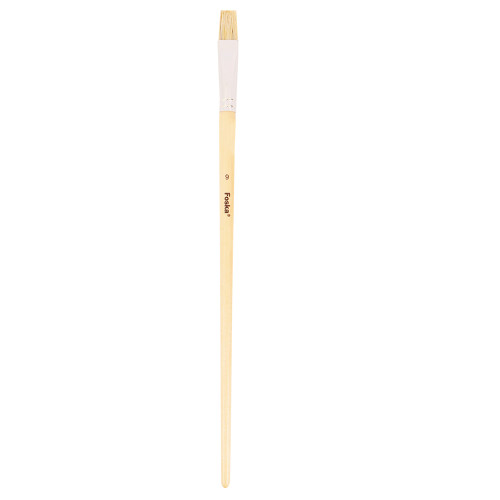 Artist long handle paint brush size 9 (bristle hair flat)