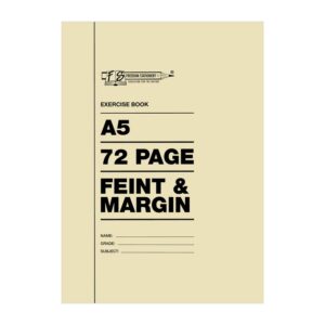 A5 72pg Feint and Margin Softcover Book