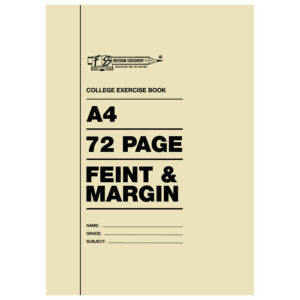 A4 72pg Feint and Margin Softcover Book