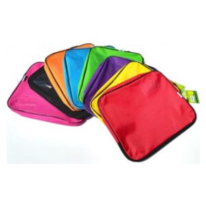 A4 Canvas Book Bag with Zip Asst Colours