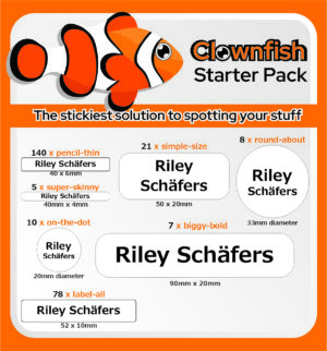 Personalized Stationery Labels Starter Pack