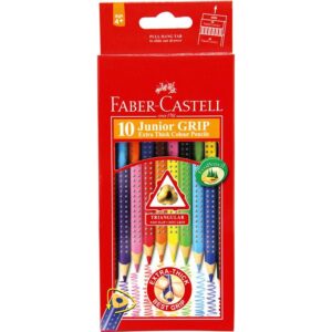 Faber Castell Junior Grip Colouring Pencils 10s