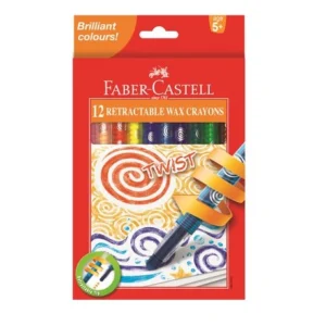 Faber Castell Twist Retractable Crayons 12s
