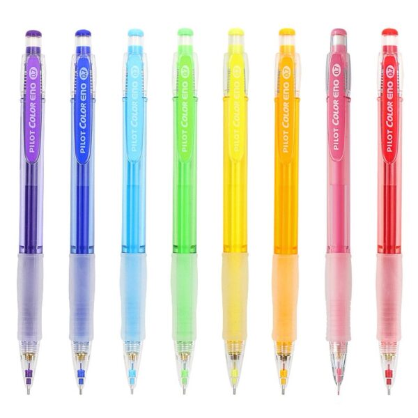 Pilot Colour Eno – Coloured Clutch Pencil andLlead (Pink, Violet, Blue) Pilot Colour Eno 3 Clutch pencils and 1 tube lead (Pink, Violet, Blue)