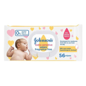Wet Wipes – Johnsons Baby pack of 56