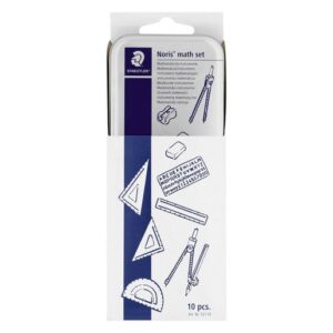 Math Set 10pce in metal tin – Staedtler