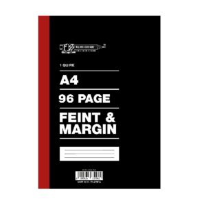 1 Quire / 96 pages A4 Counter Books Quad and Margin